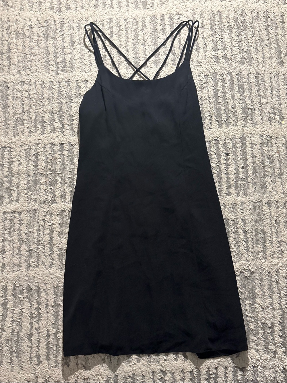Vintage Moda Int’l black little dress strappy made in USA size 8